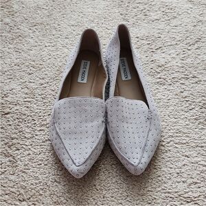 Steve Madden Gray Studded Women's Loafers Flats
